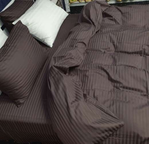 Сатин Stripe ELITE, CHOCOLATE 1/1см