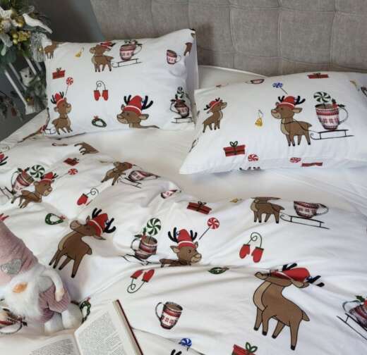 Гостинці/білий, Turkish flannel