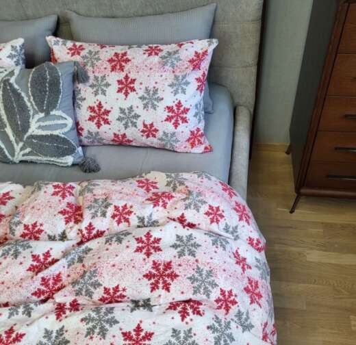 Сніжинка сіра/сірий, Turkish flannel